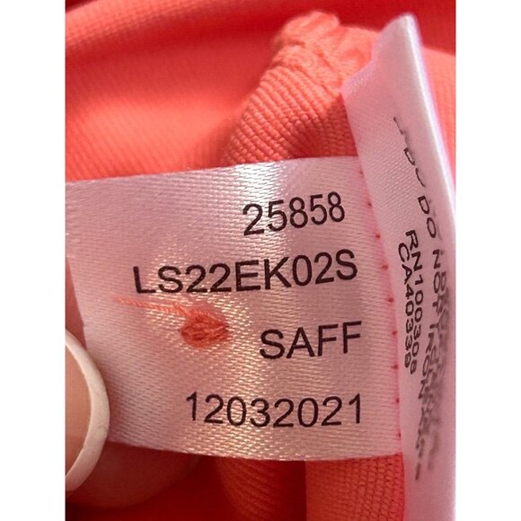 Peter Millar Women Sleeveless Button Golf Shirt UPF 50+ #LS22EK02S Orange Small - Picture 5 of 8